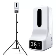 Desinfizieren und berührungslos Thermometer mit Ständer