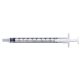 Inzulinos fecskendő - 1ml- tű nélkül