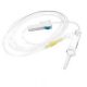 Infusion set with silicone insert