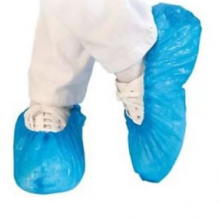Gumis cipővédő - kék