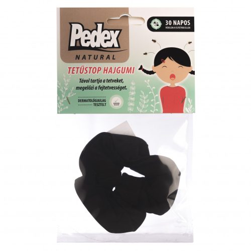 Pedex Natural tetűstop hajgumi - fekete