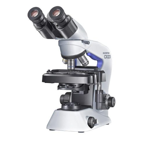 Olympus CX23 microscope with 4x 10x 40x 100x objectives