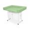 Infant examination table with cabinet