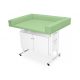 Infant examination table with cabinet