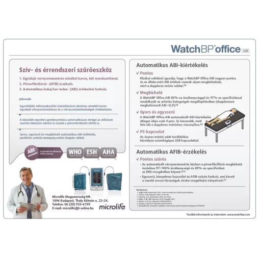 Microlife Watch BP Office ABI ankle-arm index meter