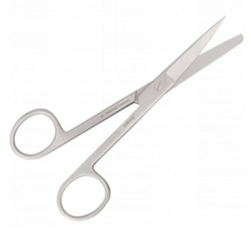 Surgical scissors blunt/pointed/straight end 14cm long