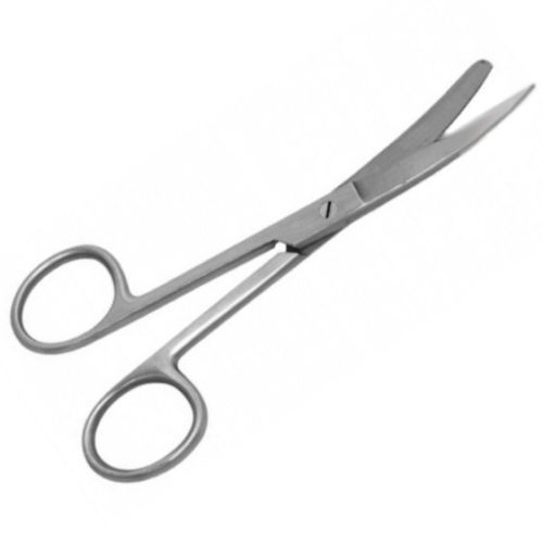 Surgical cooper scissors pointed/blunt/folded end 14 cm long