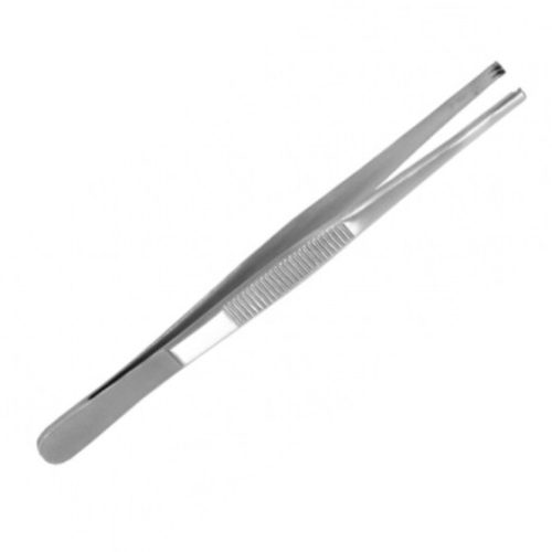 Stainless steel hook tweezers - 14cm
