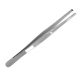 Stainless steel hook tweezers - 14cm