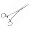 Stainless steel straight vascular forceps - 22cm