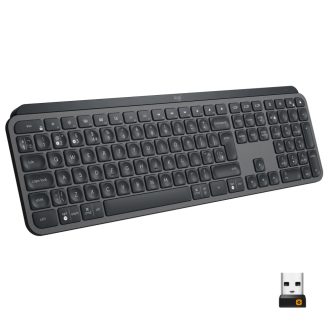   Logitech MX Keys Advanced Wireless Keyboard, Illuminated, International assignment, Graphite grey