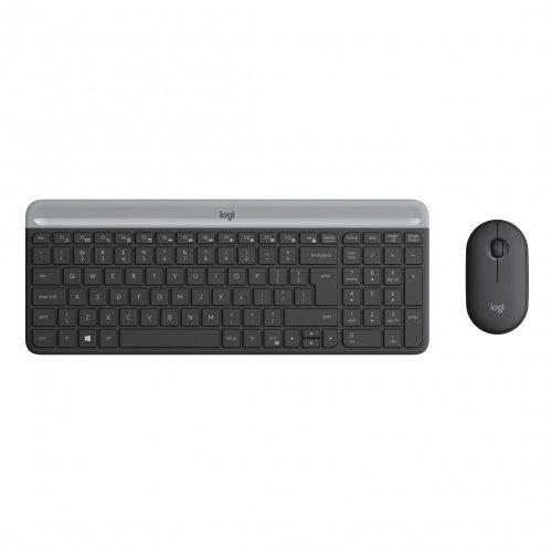 Logitech MK470 kabellose Tastatur und Maus - Schwarz