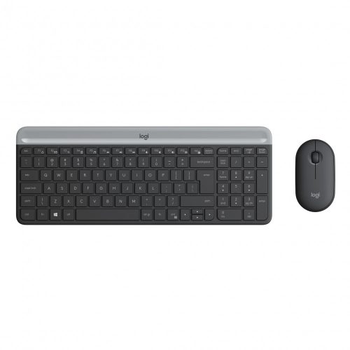 Logitech MK470 vezeték nélküli billentyűzet + egér - Fekete