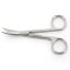 Leather cutting scissors Iris curved