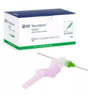   BD Eclipse safety blood collection needle 21G green, 48 pcs/box, Ref: 368609