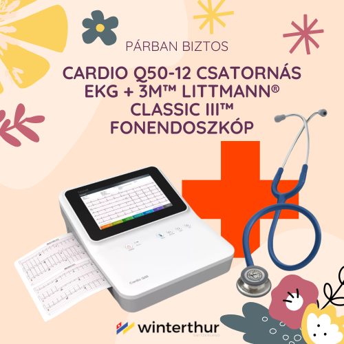 Cardio Q50-12 csatornás EKG + 3M™ Littmann® Classic III™ fonendoszkóp