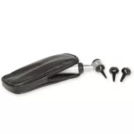   Parker otoscope metal, with 2.7 V halogen bulb, 3 autoclavable ear specula