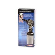   Parker otoscope metal, with 2.7 V halogen bulb, 3 autoclavable ear specula