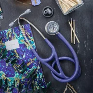   3M™ Littmann® Cardiology IV™ Diagnostic Stethoscope, 6186C White Alabaster, black chest piece