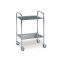 2 shelf stainless steel tool table rollable