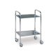 2 shelf stainless steel tool table rollable