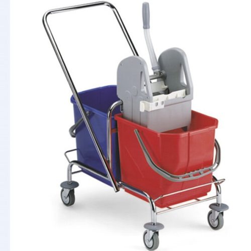 Reinigungswagen ROLL-MOP SAN mit 2 Eimern