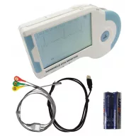   ChoiceMMed MD100B is a portable, handheld ECG device + patient cable (can also be used with electrodes)