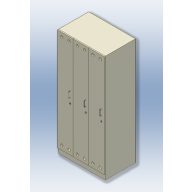 Schließfach, 3 Türen