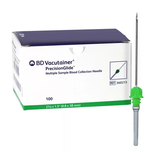 Vacutainer Disposable Needle 21 G Green