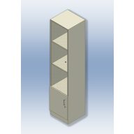 Standschrank mit Glastüren 45x45x180 cm