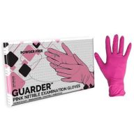   Guarder pink nitrile powder-free (2.5mil) examination gloves 3,4gr - m 100pcs