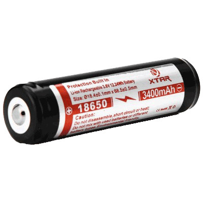 Xstar 18650 Li-Ion battery 3400mA
