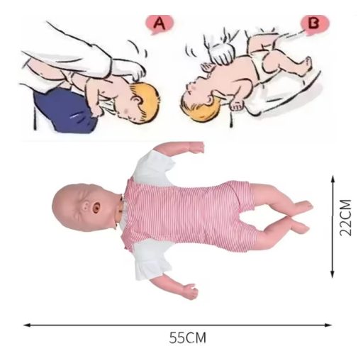 Lalka treningowa do resuscytacji niemowląt z torebką - Profesjonalna symulacja lalki treningowej Heimlich