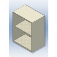 Wandschrank mit Glastüren 45x30x60 cm