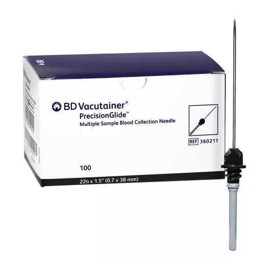 Vacutainer Disposable Needle 22 G Black