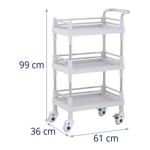 Steinberg laboratory and instrument cart, 3 shelves