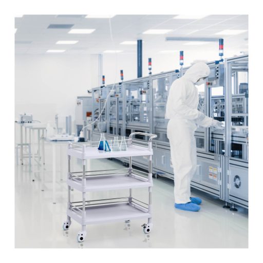 Steinberg laboratory and instrument cart, 3 shelves