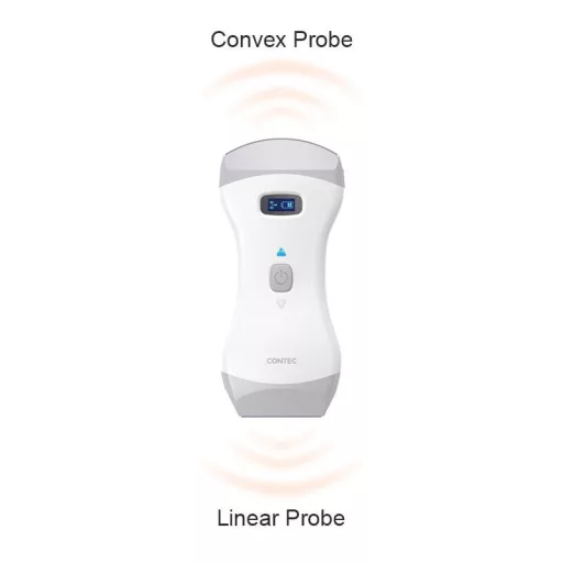 CONTEC CMS 1600B VET dwusondowy system diagnostyki ultrasonograficznej z kolorowym Dopplerem 32 kanałowa sonda akumulatorowa wypukła i liniowa