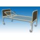 Ward bed with raised headboard wheeled 90x200 cm