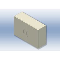 2-türiger Wandschrank 90x30x60 cm