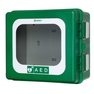   Arky-green defibrillator wall cabin - outdoor - with alarm - with heating