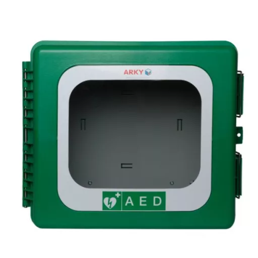 Arky-green defibrillator wall cabin - outdoor - with alarm - with heating