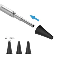 LUX reusable ear funnel for LUX digital otoscopes, 4.3 mm