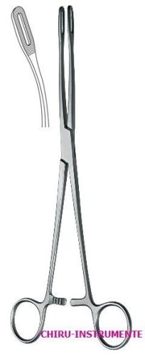 Förster Schwammhalterpinzette schmal gebogen 24 cm