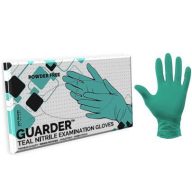   Guarder teal nitrile blue-green powder-free (2.5mil) examination gloves 3,4gr - s 100pcs
