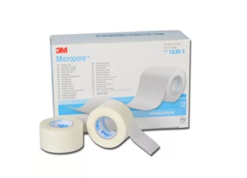 3M Micropore sticking plaster 2.5 cm x 9.14 m