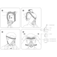 Respirator support face mask - small size