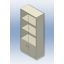 2 glass-door standing cabinets 90x45x180
