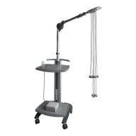   Strässle DT 80 T vacuum electrode system for stress or resting ECG with 2 shelf stand and cable conductor