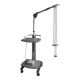 Strässle DT 80 T vacuum electrode system for stress or resting ECG with 2 shelf stand and cable conductor
